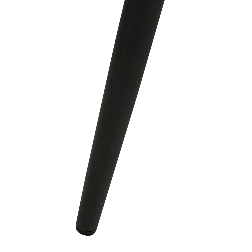 Set di 2 Sgabelli Bar Tessuto Arancione con Braccioli Schienale Trapuntato Gambe in Metallo Nero
