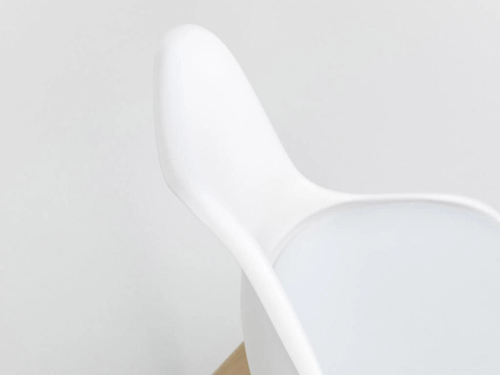 Set 4 Sedie 48,5x47x81,5 cm in Similpelle Bianco