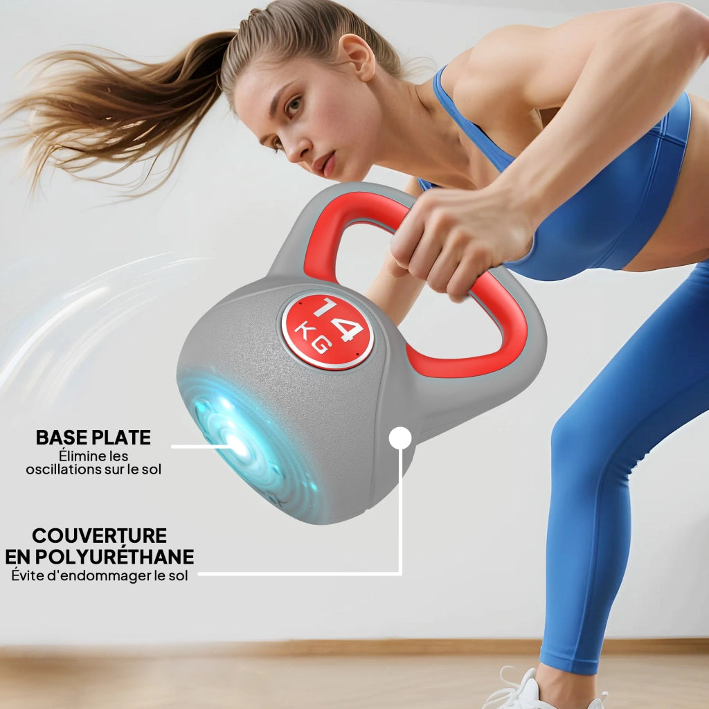 Kettlebell 14 kg ¨C zephmum ¨C rosso, 26x18x32 cm
