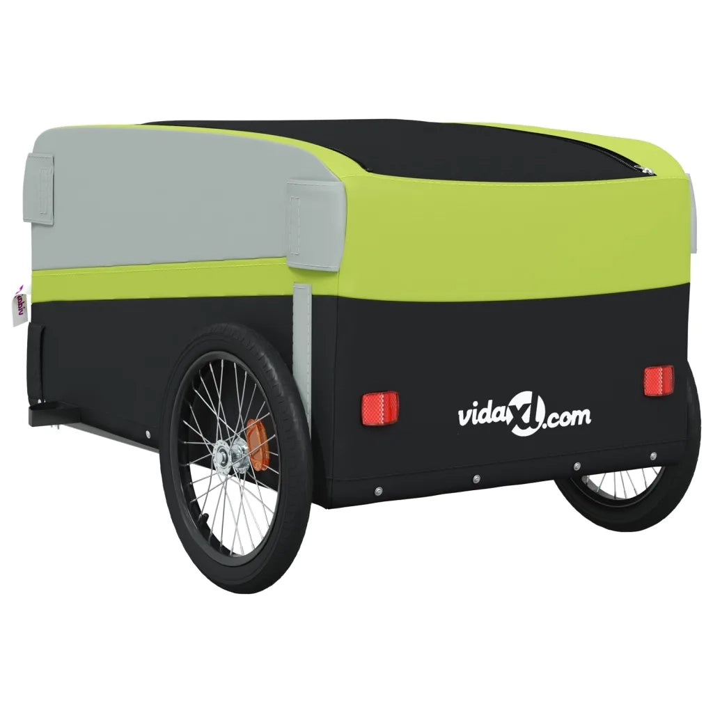 Rimorchio da Bici Nero e Verde 45 kg in Ferro CFW2082192