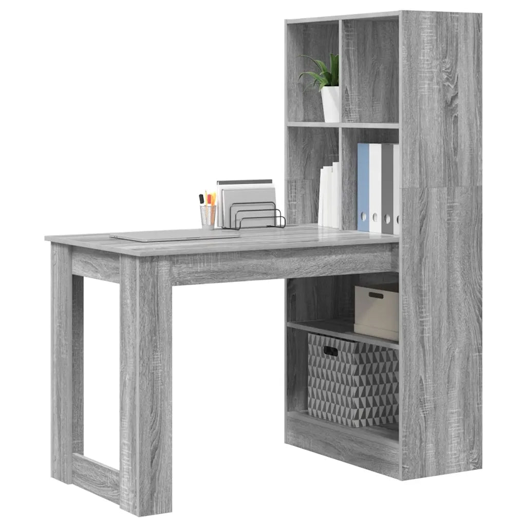 Scrivania Grigio Sonoma 122 x 67 x 145 cm Legno multistrato 3337262