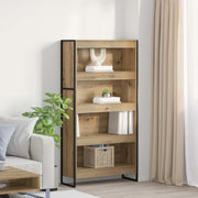 Armadio per Libri 2 pcs Rovere Artigianale 80 x 30 x 155 cm