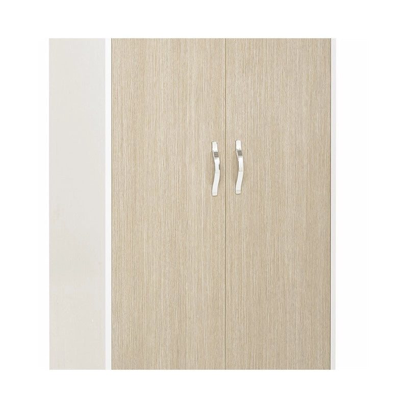 Armadio 2 ante cassa bianca e frontale colore olmo Cm 91x52xH 210