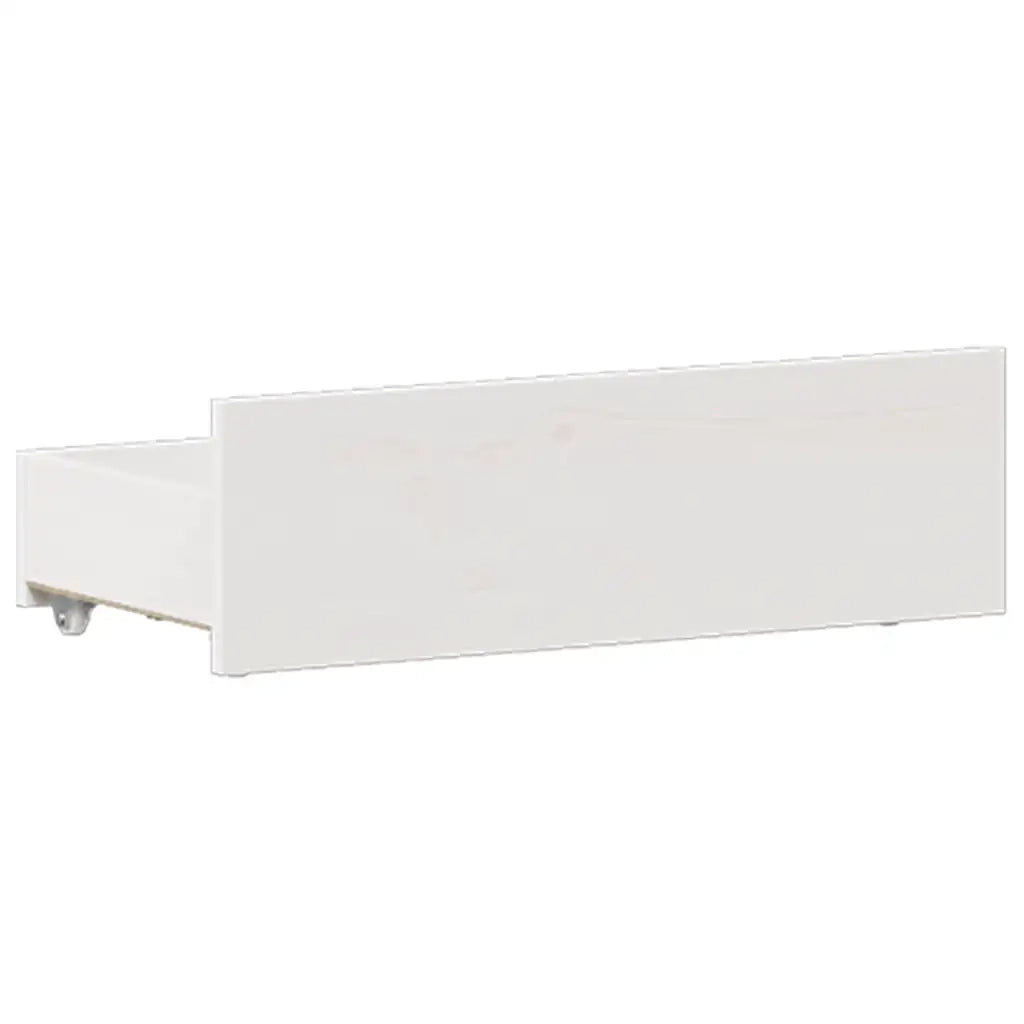 Giroletto senza Materasso con Testata-Struttura Letto Bianco 135x190 cm Pino