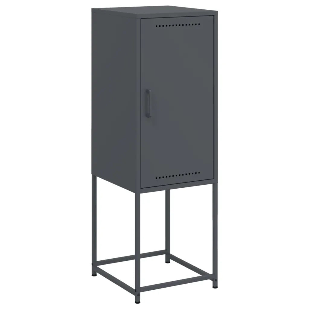 Credenza | Madia | Buffet da pranzo | Armadio da pranzo Antracite 36x39x107 cm in Acciaio