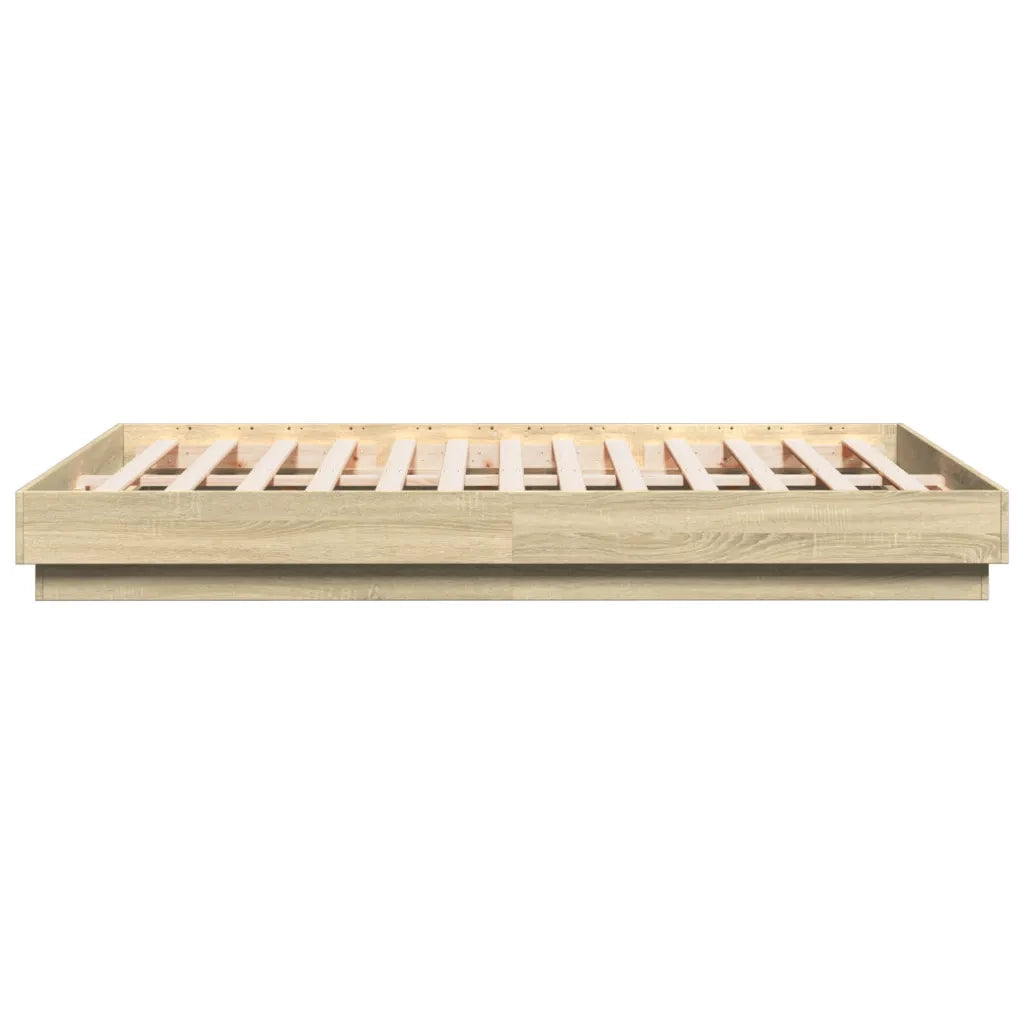 Giroletto-Struttura Letto Rovere Sonoma 150x200 cm in Legno Multistrato 878800