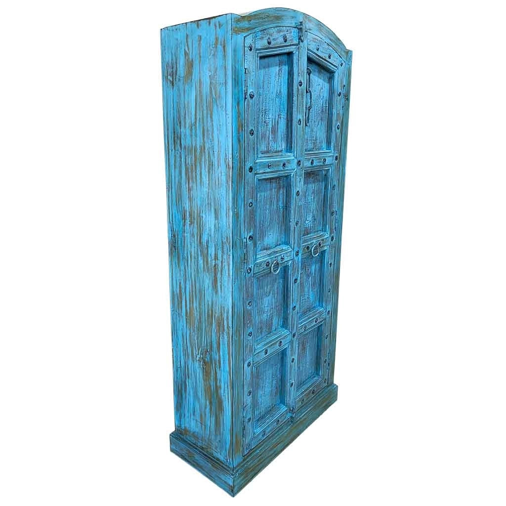 Armadio in legno fatto a mano 90-100x37x170-195h cm