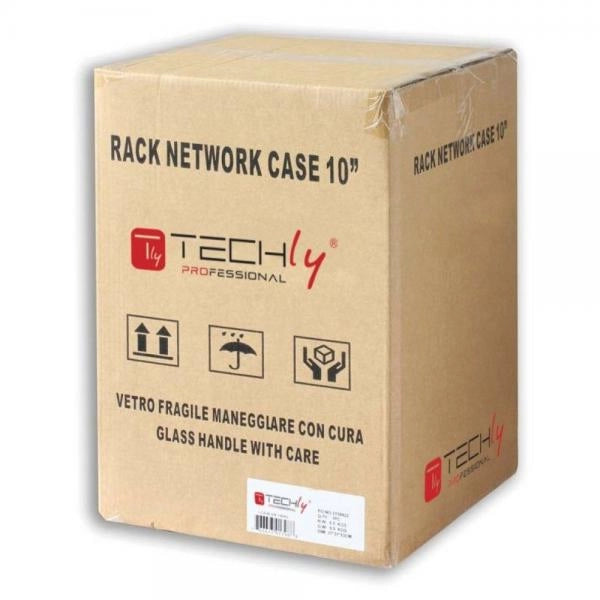 Armadio Rack 10'' a muro 6 unità Porta Cieca Nero