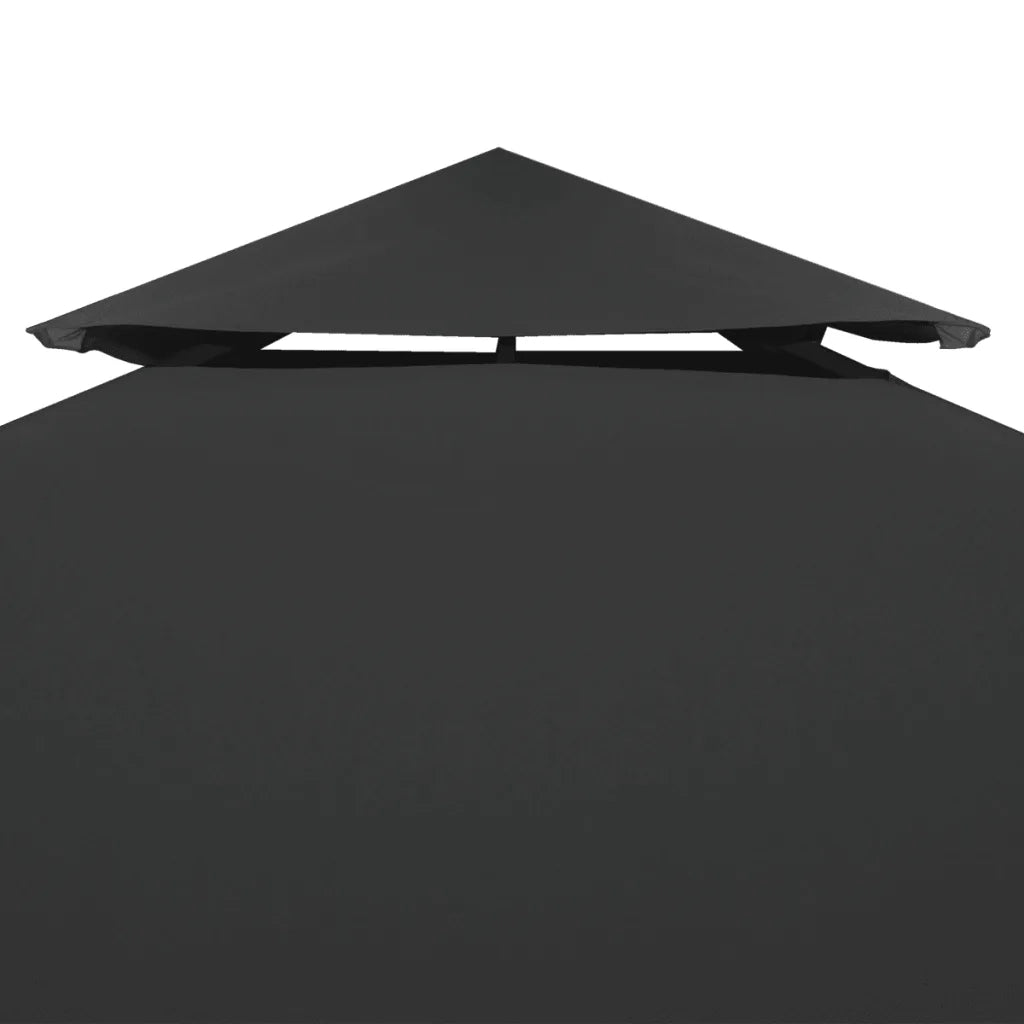 Copertura Superiore per Gazebo a 2 Strati 310g/m24x3m Antracite CFW8996591
