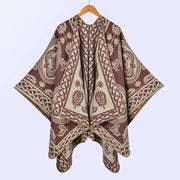 Sciarpe, scialli e mantelle calde da donna in jacquard di cashmere spesso, in stile europeo e americano, per autunno e inverno.