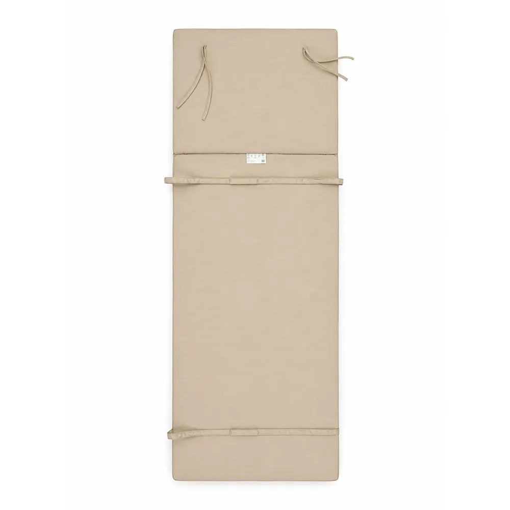 Cuscino per lettino da esterno 192x61 cm con schienale reclinabile e velcro in poliestere – Beige