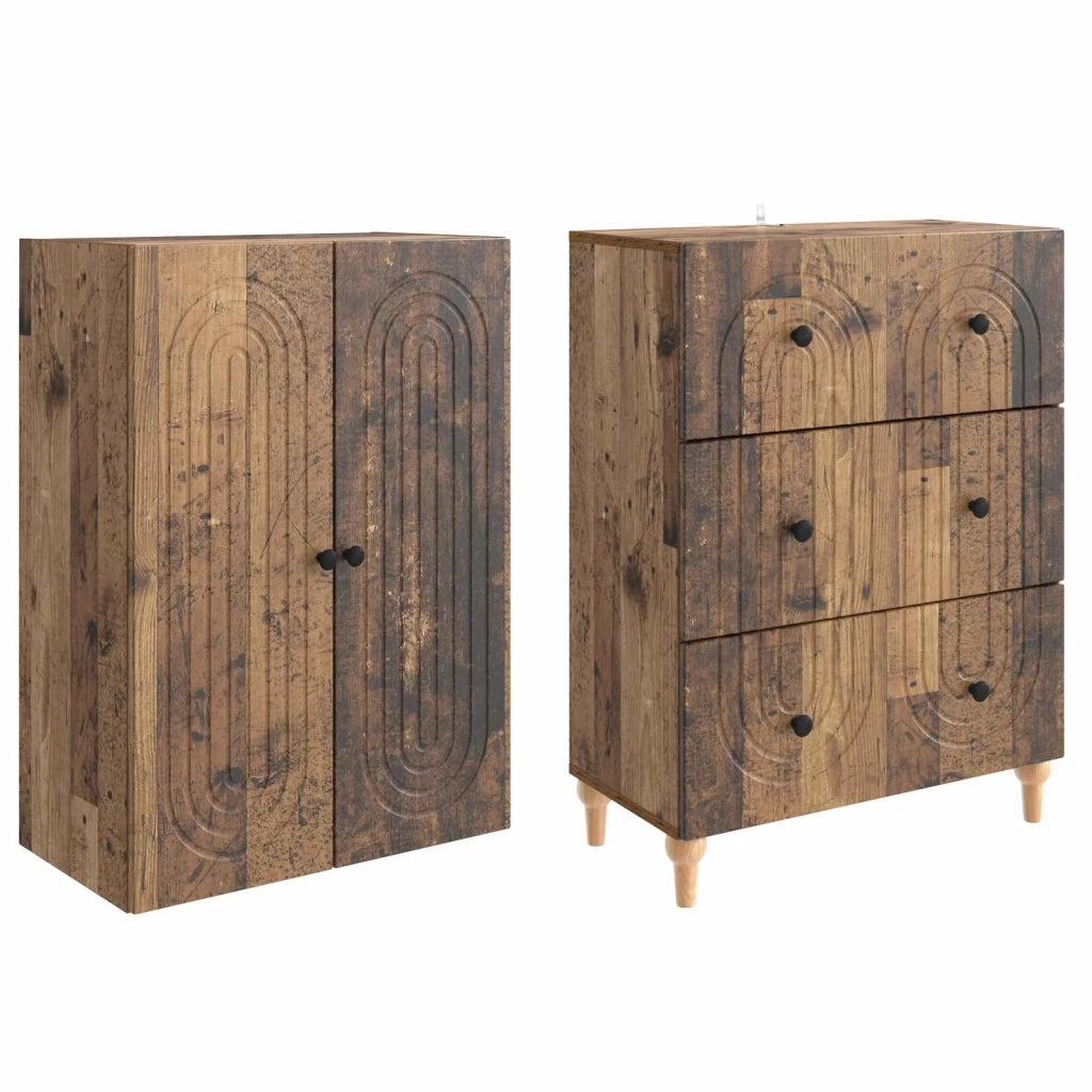 Set di armadi 2 pcs 66 x 34,5 x 90 cm Legno ingegnerizzato
