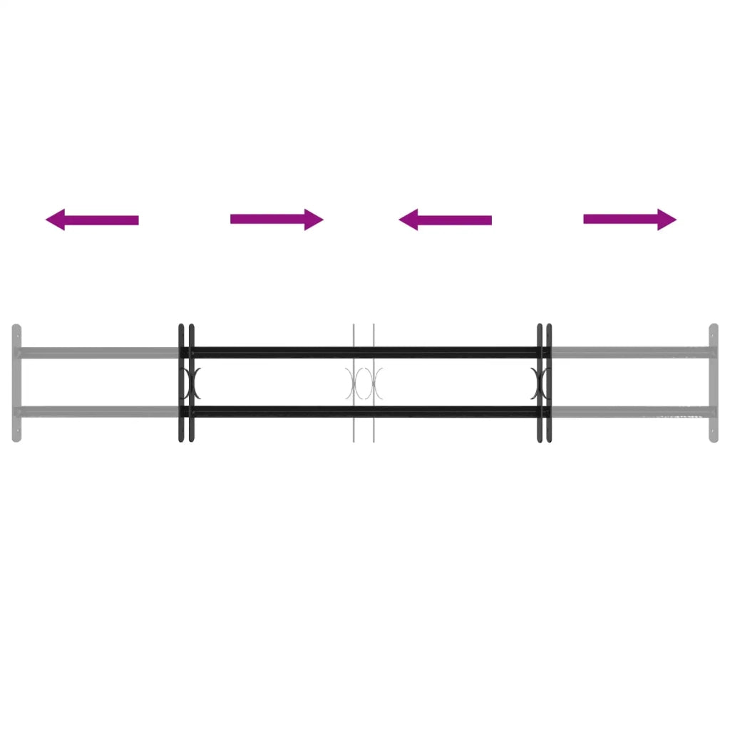 Griglia di Sicurezza per Finestre con 2 Traverse 3 pz CFW3873547
