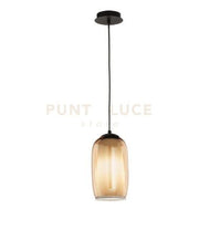 SOSPENSIONE BONNIE 3 VETRO AMBRA 1 LUCE ATTACCO E27 D.15CM H.29CM