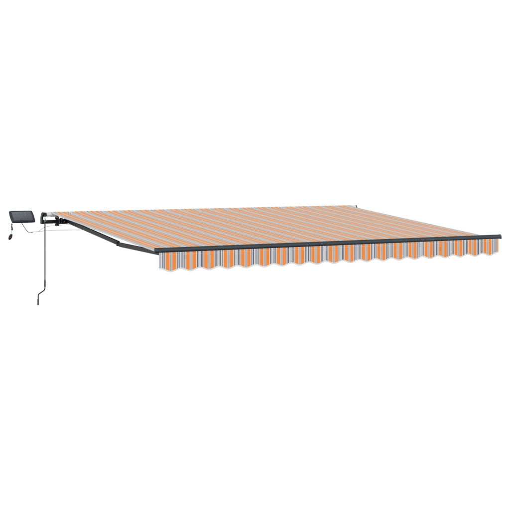 Tenda Retrattile Manuale con Striscia Multicolore LED 400x300 cm
