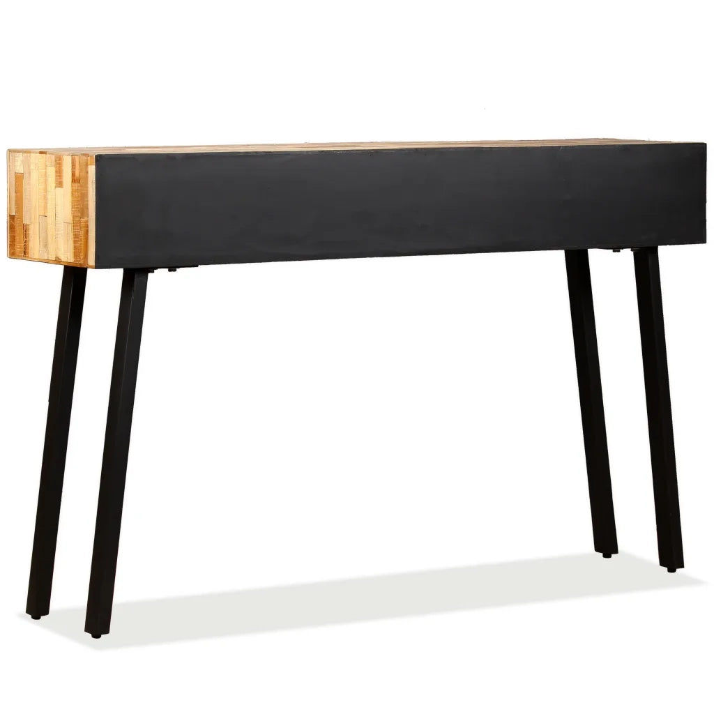 Tavolo Consolle in Legno Massello di Teak 120x30x76 cm 245403