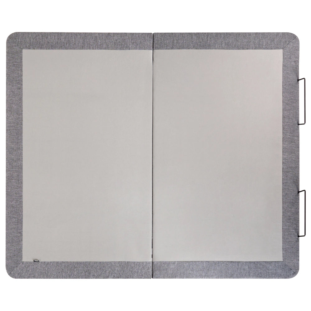 Base letto elettrica regolabile in poliestere grigio 180 x 200 cm con gambe in metallo