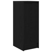 Credenza | Madia | Buffet da pranzo | Armadio da pranzo Rovere Nero 29,5x34x76 cm in Legno Multistrato