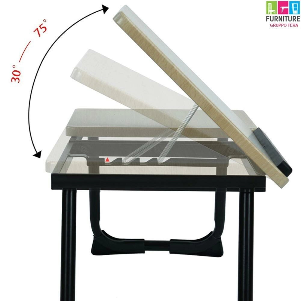 Tavolino Vassoio da Letto Divano per Notebook PC Laptop Pieghevole Leggio 65x30