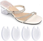 Antiderrapanti per piedi - Supporti per piedi contro la fatica - Insiemi di sostegno per scarpe - Inserti per tacchi alti - 4 pezzi - 7 x 5,3 cm - Calzini per inforcatura