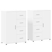 Credenze 2 pz | Madia | Buffet da pranzo | Armadio da pranzo Bianche 60x31x84 cm in Legno Multistrato