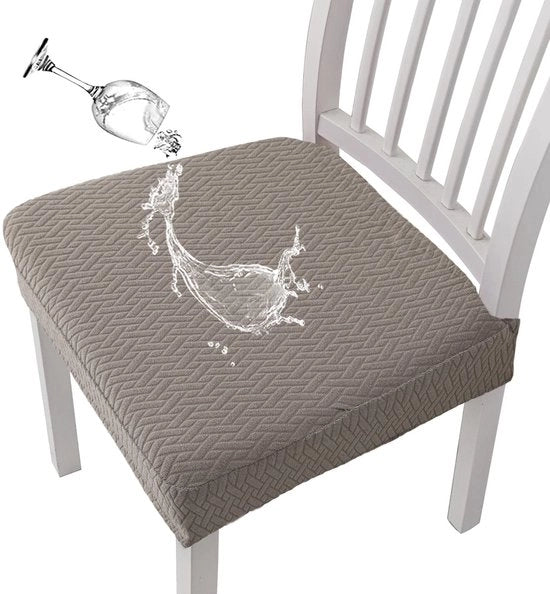 Set di cuscinetti per sedile allungabili impermeabili - 4 pezzi - sedie da soggiorno - materiale elastico - materiale morbido - adatto per diverse sedie - rivestimento per sedile