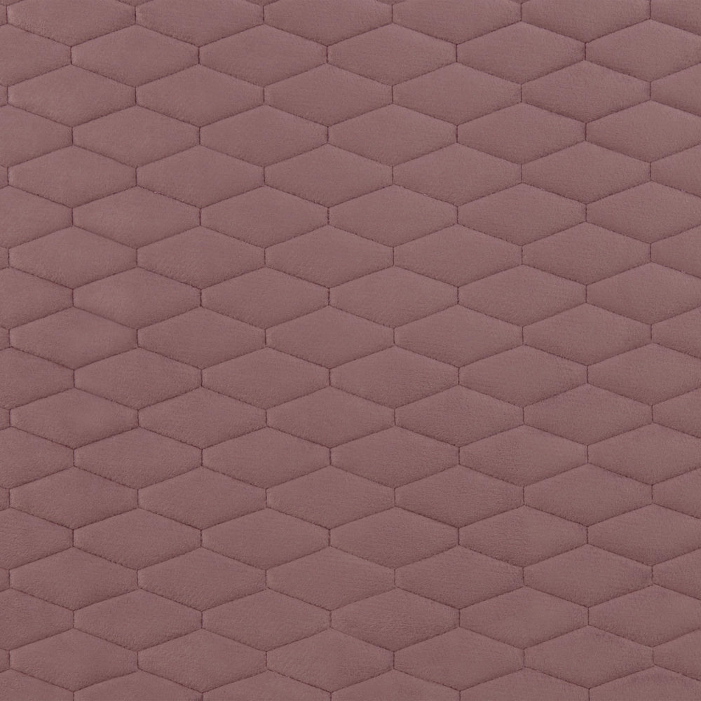 Letto imbottito in velluto rosa 140 x 200 con struttura imbottita a nido d'ape trapuntato stile classico