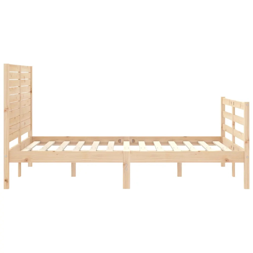 Giroletto con Testiera Small Double-Struttura Letto in Legno Massello 825006