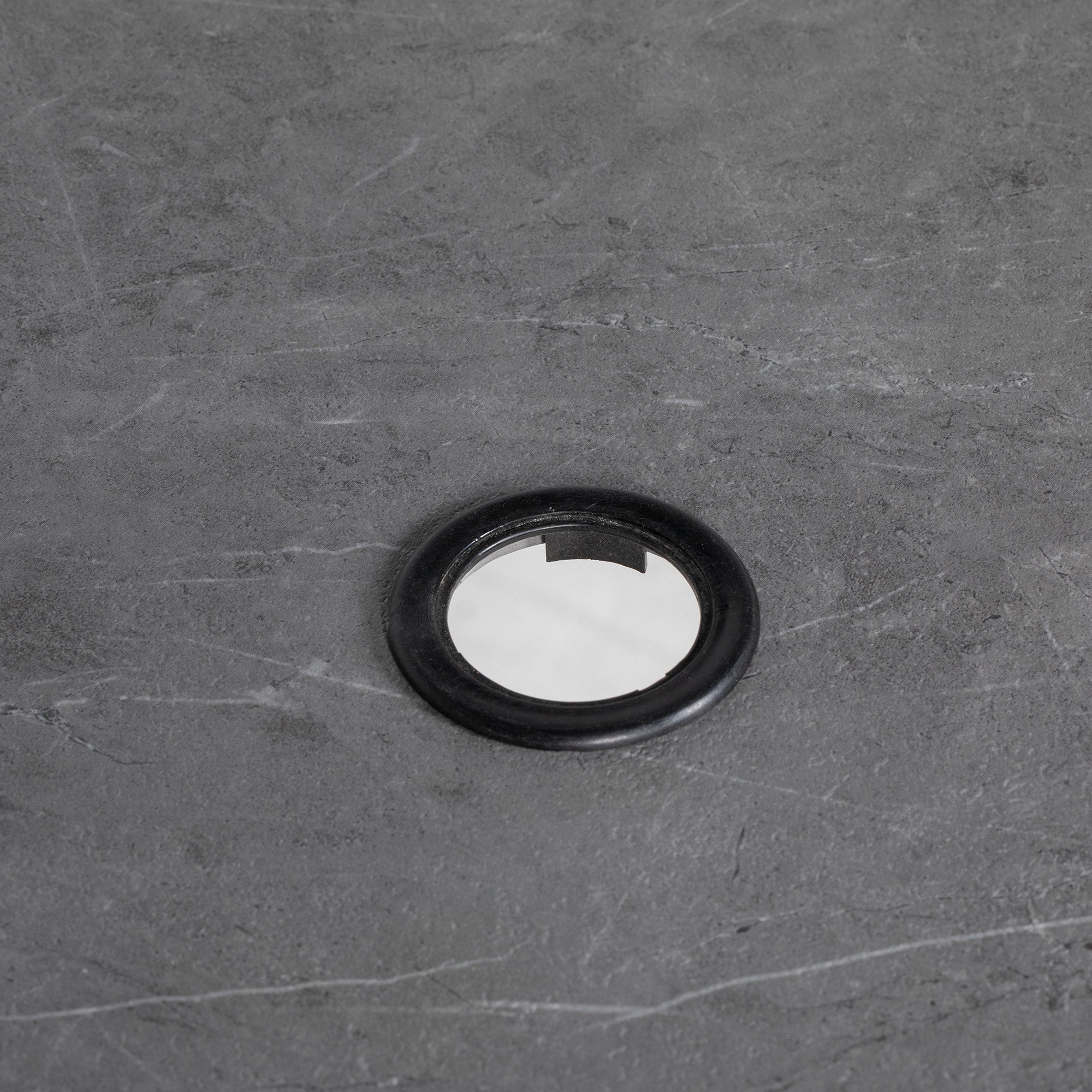 Set Tavolo e 4 Sedie Pieghevoli da Giardino   Nero