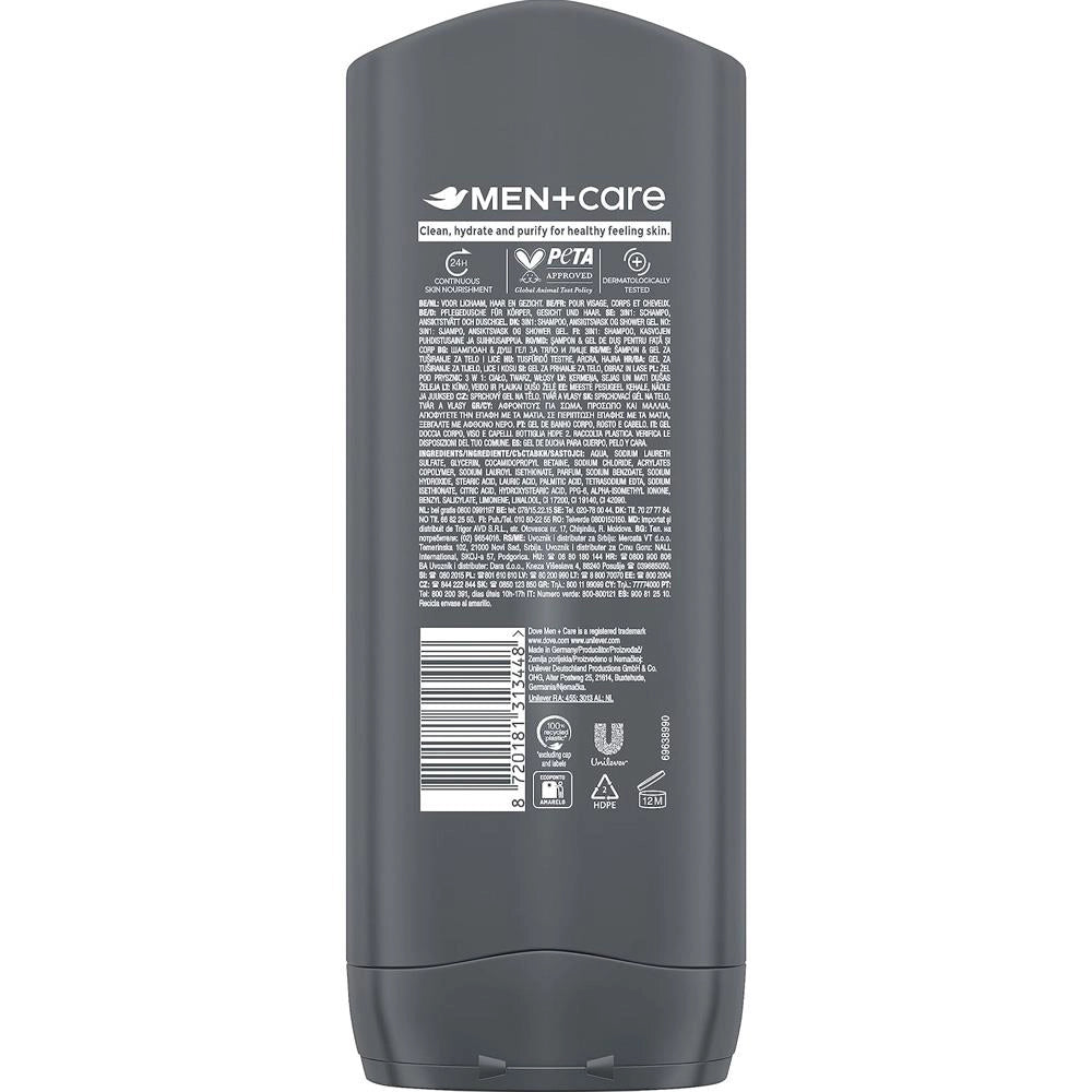 DOVE MEN CARE CLEAN COMFORT HYDRATING DOCCIA SHAMPOO IDRATANTE 400ML