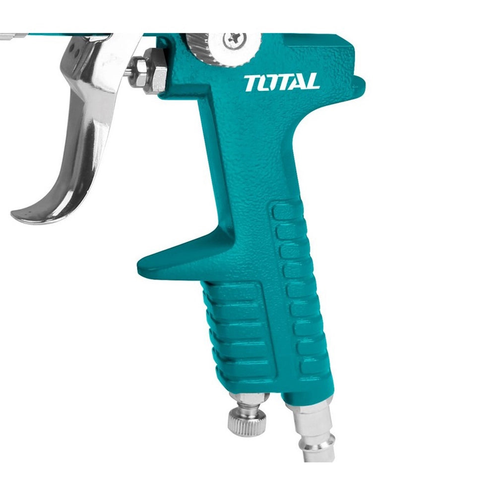 PISTOLA AEROGRAFO AD ARIA COMPRESSA VERNICIATURA 600CC SUPERIORE INCLINATO TOTAL