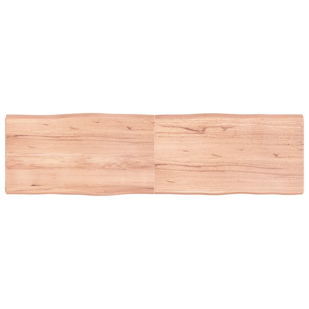 Piano Tavolo Marrone Chiaro 180x50x(2-6) cm Rovere Non Trattatocod mxl 126550