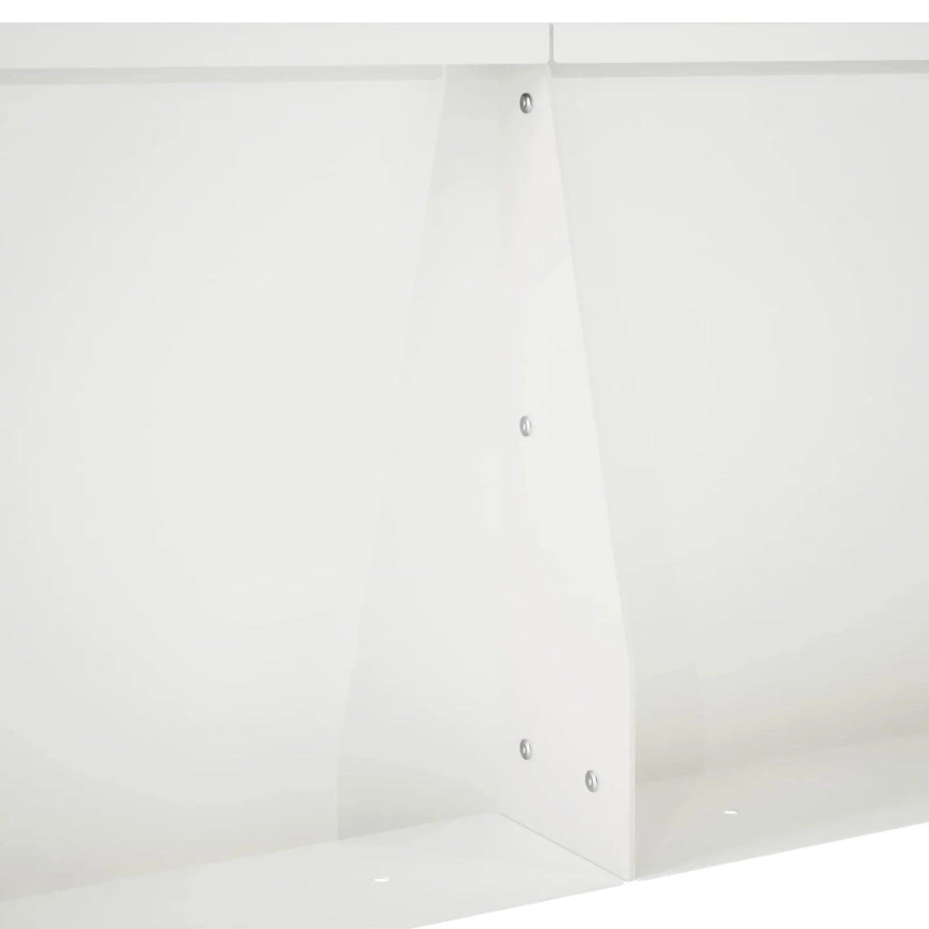 Muro di contenimento 4 pz 60 x 12 x 50 cm Acciaio Bianco 3449087