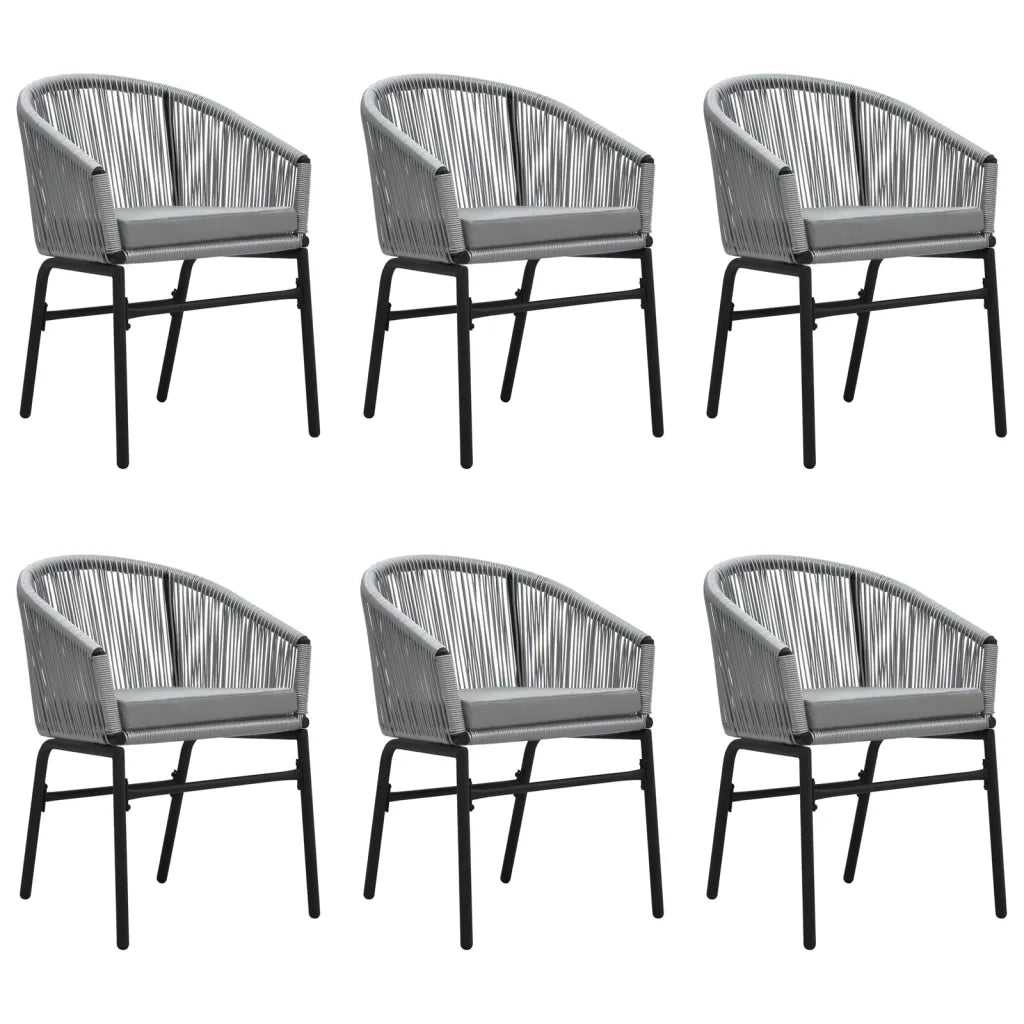 Set Mobili da Pranzo per Giardino 7 pz Antracite cod mxl 42924