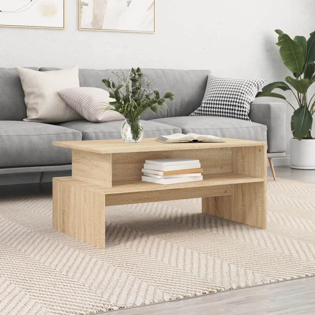Tavolino salotto | Tavolino da caff¨¨ | Tavolino da Soggiorno Rovere Sonoma 90x55x42,5 cm Legno Multistrato
