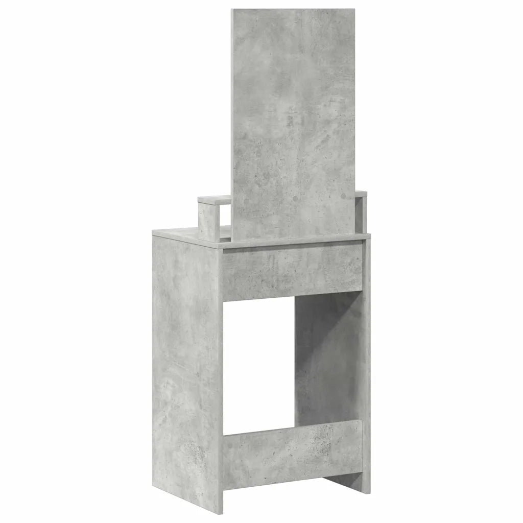 Tavolo da Trucco con cassetto Grigio cemento 50 x 41 x 140 cm 865130
