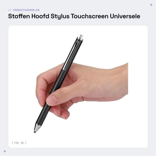 Pen tocco universale - Stylus - Capacitivo - Pen per smartphone e tablet - Pen di sostituzione - Professionale pen per tocco