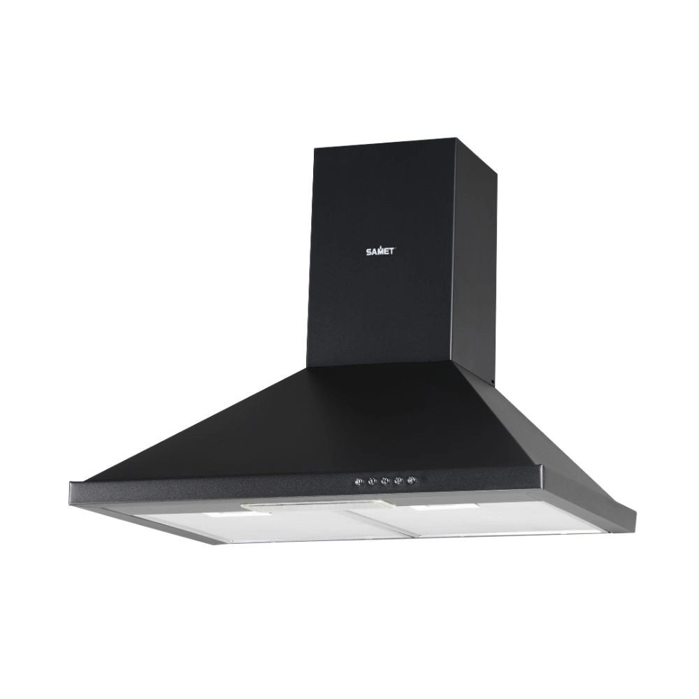 Cappa a piramide 60 cm Eolo 60 nera Samet EFFEZ