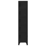 Armadietto con Serratura Nero 38x40x180 cm in Acciaio 339790