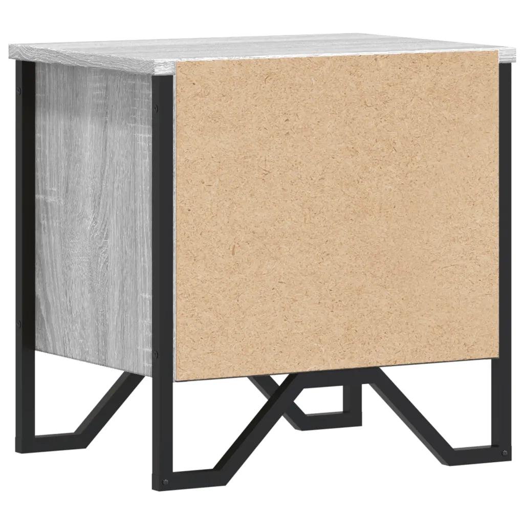 vidaXL Comodino Grigio Sonoma 40x30x40 cm in Truciolato