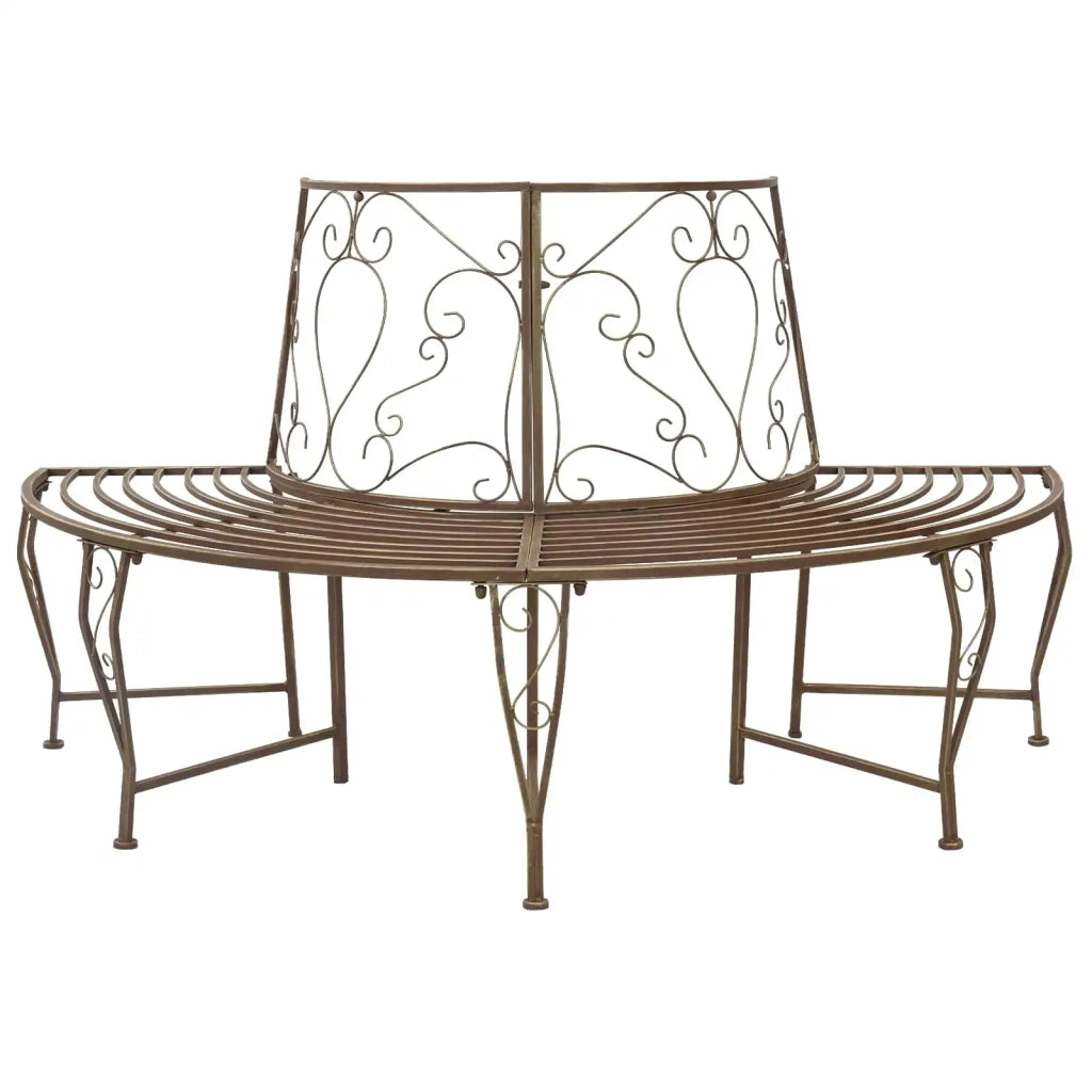 Panchina per Alberi 4-Numero di posti 160 x 80 x 89 cm Acciaio 42029534