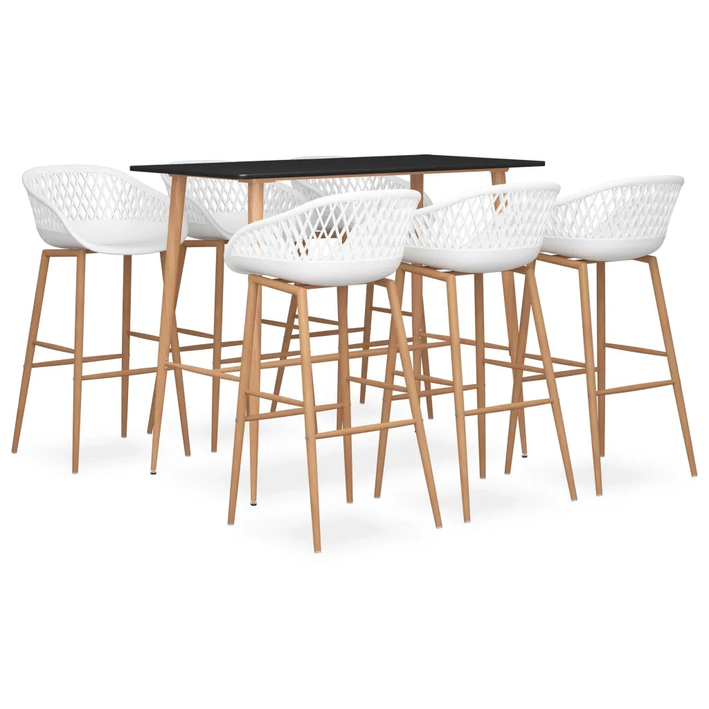 Set da Bar 7 pz Nero e Biancocod mxl 120388