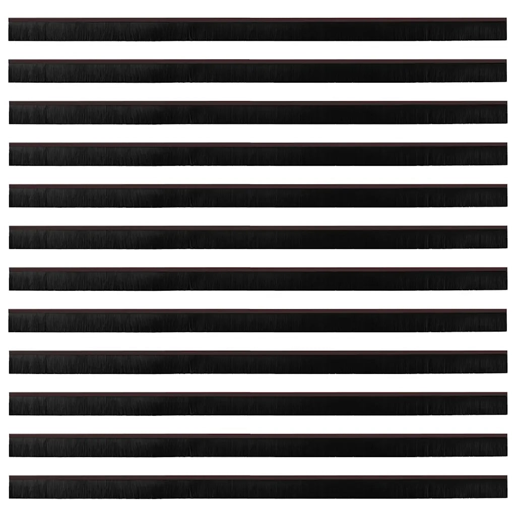 Spazzole per porte a vite 12 pcs Marrone 100 cm 42019458