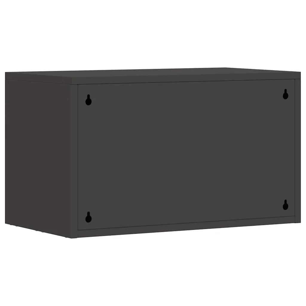 Armadio a muro per garage Nero 60 x 33 x 35 cm