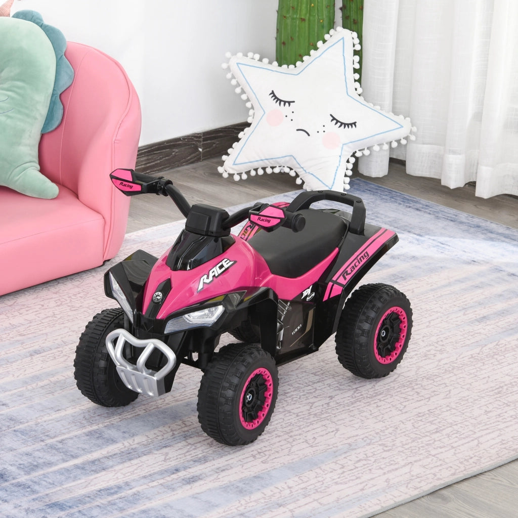Quad per Bambini con Luci e Suoni ¨C Zephmum ¨C Rosa e Nero 67.5x38x44 cm