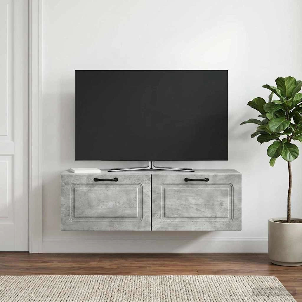 Mobile Porta TV da Muro Grigio Cemento 98 x 31 x 30 cm 899408