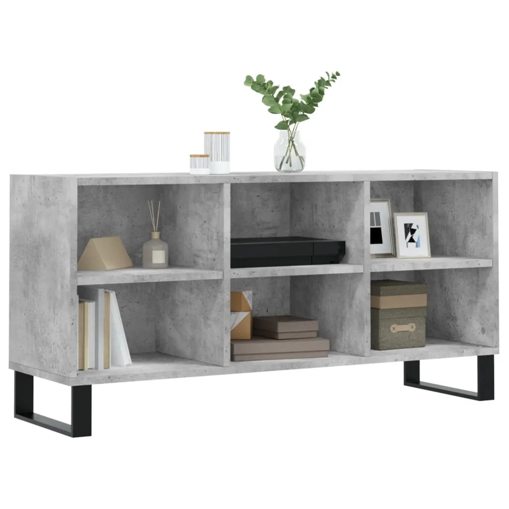 Mobile per TV Grigio Cemento 103,5x30x50 cm Legno Multistrato 827000