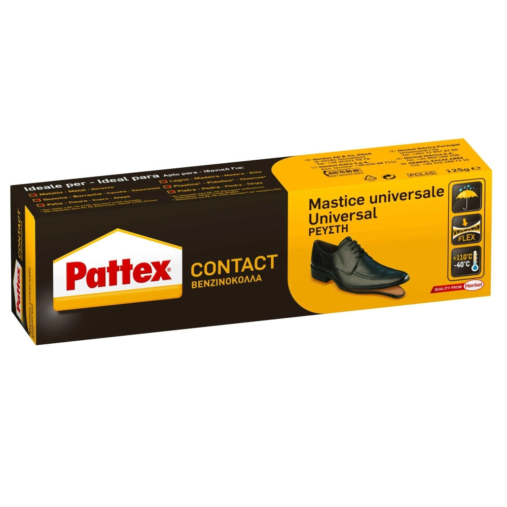 Trade Shop - Colla Mastice Universale Per Gomma Cuoio Sughero Legno Stoffa Pattex Contact 50 -