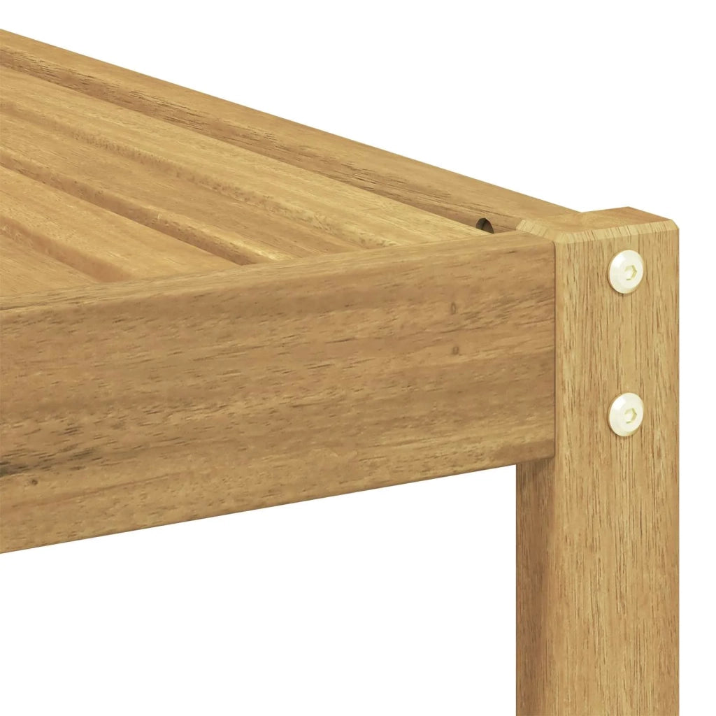 Set di divani da esterno 5 pz Bianco Legno di Acacia Massello 3387193