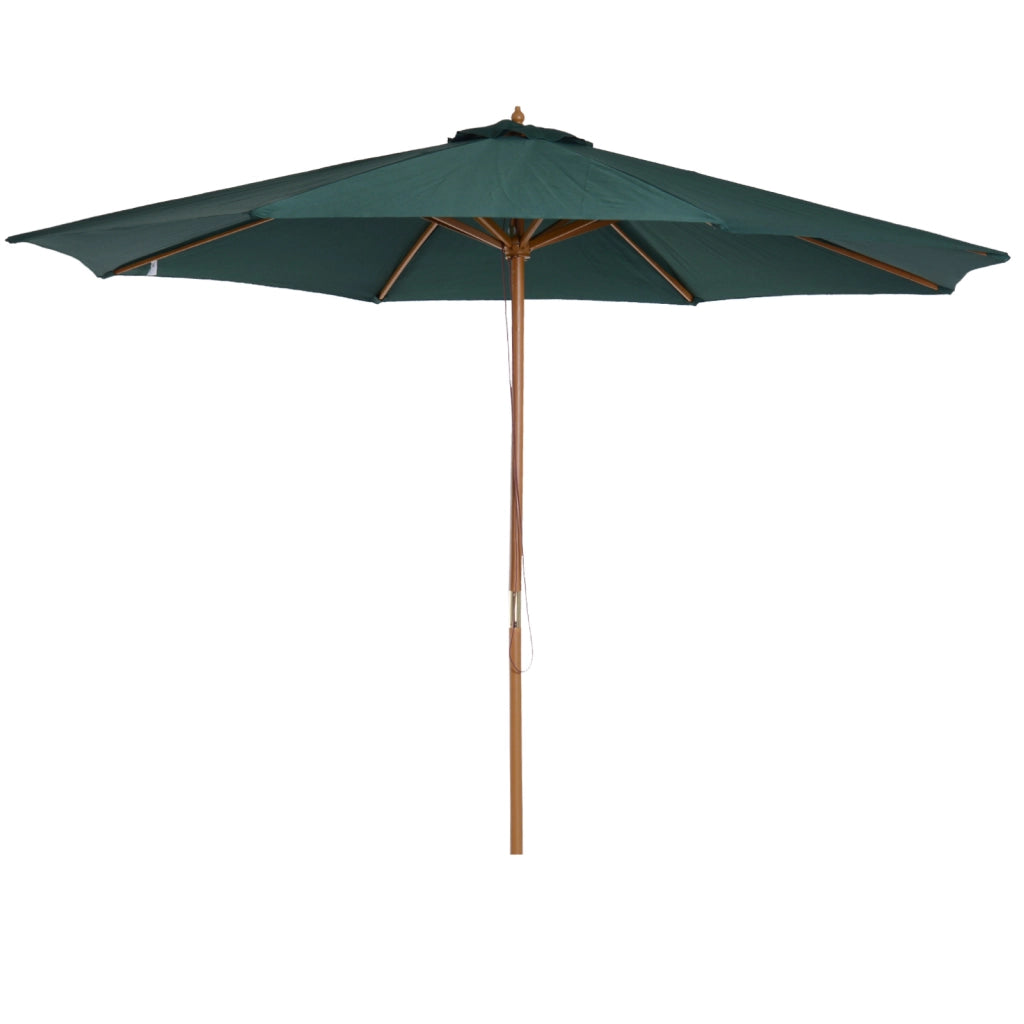 Ombrellone da Giardino ¨C Zephmum ¨C Verde 300x250 cm Legno